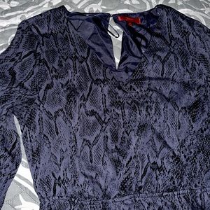 Snake Print Violet Dress